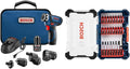 Bosch Cordless Electric Screwdriver 12V Kit + Bosch 24-Piece Screwdriving Custom Case Set