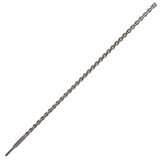1-1/8 Inch x 39 Inch SDS Plus Rotary Hammer Drill Bit, Carbide Tipped for Brick, Stone, Concrete (1-1/8" x 37" x 39")