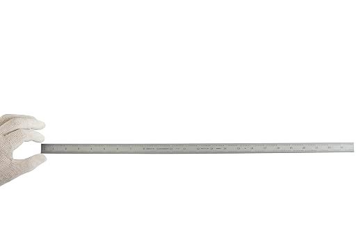 PEC Tools 24" Flexible Steel Ruler, High-Quality Carbon Steel with Satin Chrome Finish, 3R Graduation (1/32", 1/64", 1/10", 1/50"), Fully Hardened and Tempered, Made in USA