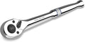 DURATECH 1/2-Inch Drive Ratchet, 90-Tooth Quick-Release Ratchet Wrench | Reversible, Cr-V Made, 4° Swing, Full Polished, Professional Socket Wrench for Men Women Stocking Stuffers for Men Women