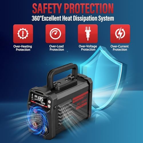 110V Welder Machine with Pulse, 20-200A 2-IN-1 STICK/TIG (Black)