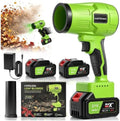 Handheld Leaf Blower as seen on TV, 990,000 RPM Cordless Leaf Blower with 2 Batteries and Charger, Blowers for Lawn Care, Patio, Leaves Dust, Snow, Car, Home(Green)