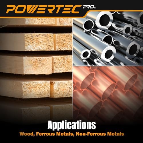 POWERTEC PRO 50PK, 5 Inch Sanding Discs Hook and Loop, 40 Grit, Zirconia Orbital Sander Sandpaper for 5 & 8 Hole Random Orbital Sanders - Automotive, Paint, Metal, Woodworking (45304Z-50)