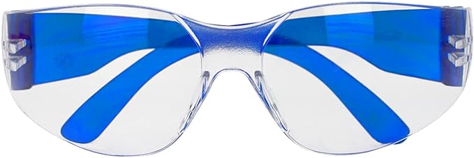 BISON LIFE Clear Safety Glasses – ANSI Z87.1 Scratch & Impact Resistant Wrap Around Eye Protection Goggles for Men & Women