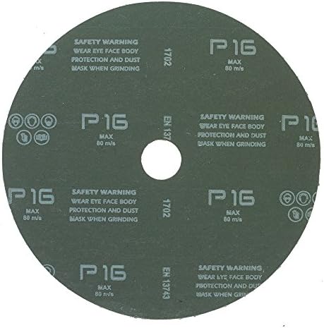 Mercer Industries 304016-7" x 7/8" Aluminum Oxide Resin Fiber Discs, 16 Grit (25 pack)