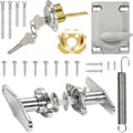 Garage Door Lock Kit, T Handle Lock Cylinder with Key, Garage Door Opener, Garage Replacement Parts