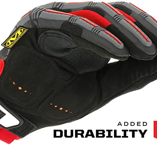 Mechanix Wear M-Pact Touchscreen Work Gloves, Large, Red/Black