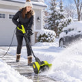Corded Snow Shovel, Electric Snow Shovel for Driveway, 10-Amp, 12-Inch Path