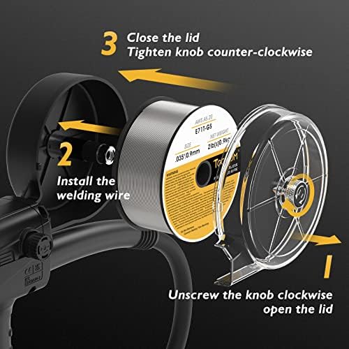 TOOLIOM 150A Aluminum MIG Spool Gun with Euro Connector