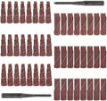 50Pcs 2" Cartridge Rolls, 1/4" Shank Die Grinder Sanding Drum Cone Porting