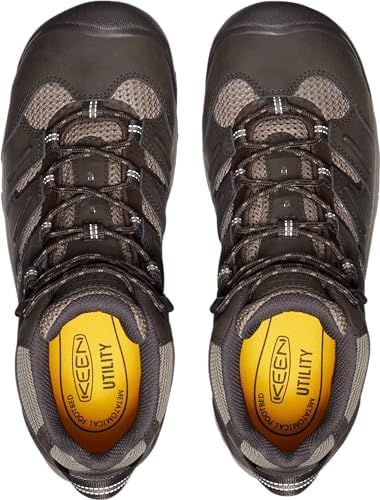 KEEN Utility Men's Lansing Mid Height Steel Toe Waterproof Work Boots