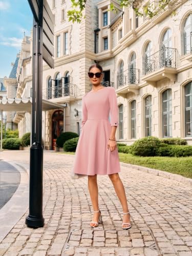 GRACE KARIN Work Dresses for Women Fit and Flare Midi Dress