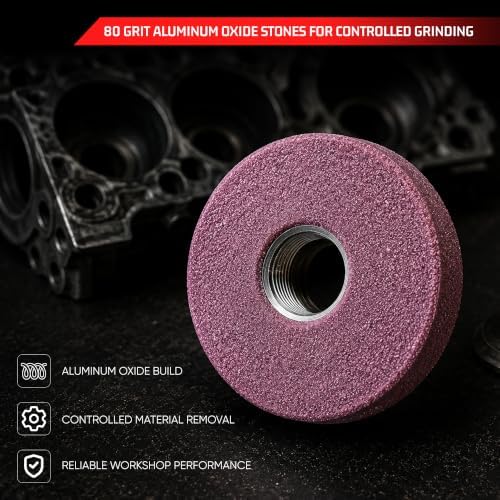 36 Pcs Sioux Valve Seat Grinding Stones/Wheels for Sioux Holder 11/16" Thread 80 Grit