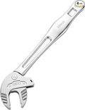 Self Adjusting Wrench, No Adjustment Needed Self Locking Spanner, Automatic Continuous Gripping Ratcheting Wrench for 5/8"-3/4" (16-19mm) Nuts, Bolts, Pipe Fittings, Home Repair & DIY Projects