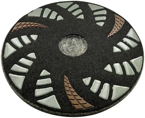 17" Phenolic Polishing Pads for Floor Machines and Burnisher Buffers, Dry or Wet, 1PC, Resin Bond, 100 Grit