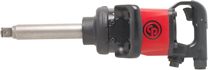 Chicago Pneumatic CP7782-6 Air Impact Wrench (1 Inch), 6 Inch Ext. Anvil, Air Gun Industrial Repair & Assembly Tool, D-Handle , Pinless Rocking Dog, Max Torque Output 1920 ft. lbf/2600 Nm, 5200 RPM