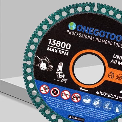 4 inch Indestructible Cutting Discs for Angle Grinder 7/8" Blades Cut Off Wheels Tool Diamond Metal rebar Porcelain Tile Granite Marble Smooth Cutter (3pcs)