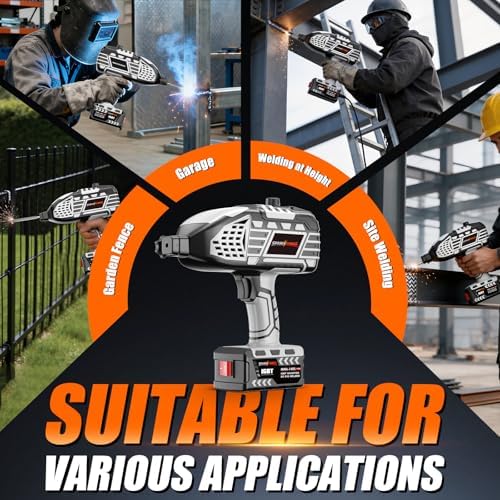 Sparkforge Handheld Welder, 110V Portable ARC Welding Machine with Smart IGBT Inverter, Digital Display, Beginner Friendly Stick Welder Kit for Home DIY, Fits 1/16"-1/8" Rods, Lightweight