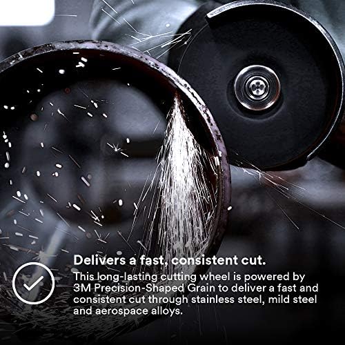 3M Silver Cut-Off Wheel, 87462, 36+, T1, 4 in x 0.06 in x 3/8 in