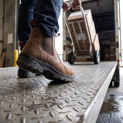 SUREWAY Men's Slip On Fire & Safety Work Boots Composite/Soft Toe