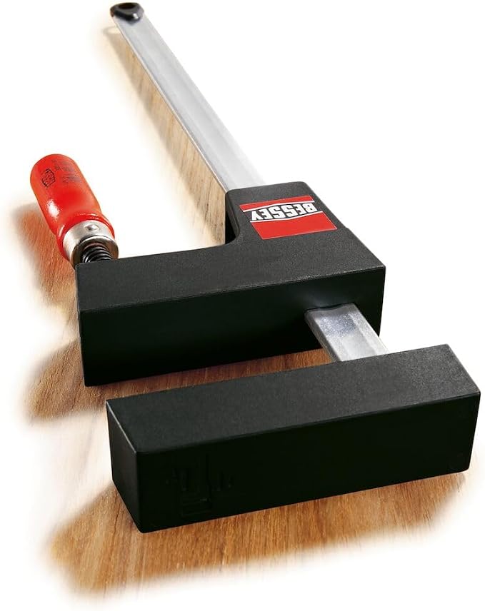 Bessey UK16 Clamp Universal 6.3In/3.15In, Black/Red/Silver