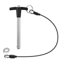 T Handle Quick Release Pin 5/16 Inch Diameter,304 Stainless Steel Ball Locking Pin with Push Button Lanyard Usable Length 2.76"(8mm x 70mm)