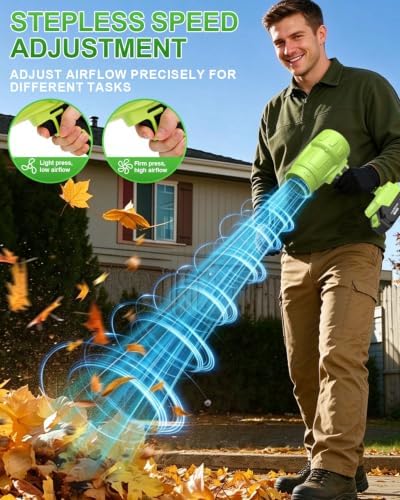 Leaf Blower, Electric Leaf Blower,Snow Blower with Adjustable Speed,Lightweight for Lawn, Yard