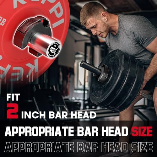 Keppi Fitness Olympic Barbell Clamps 2 Inch Magnetic Anti Slip Grip