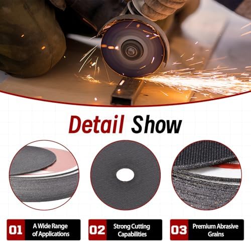 25 Pack 4.5" x.040 x7/8" Cut-Off Wheel - Metal & Stainless Steel Cutting Discs