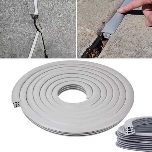 Flexible EPDM Rubber Strip (50 ft Long & 1" Wide) for Concrete Crack Repair and Replacement, Flexible Rubber Expansion Joint Filler, Weather and Aging Resistant for Sidewalks, Driveway