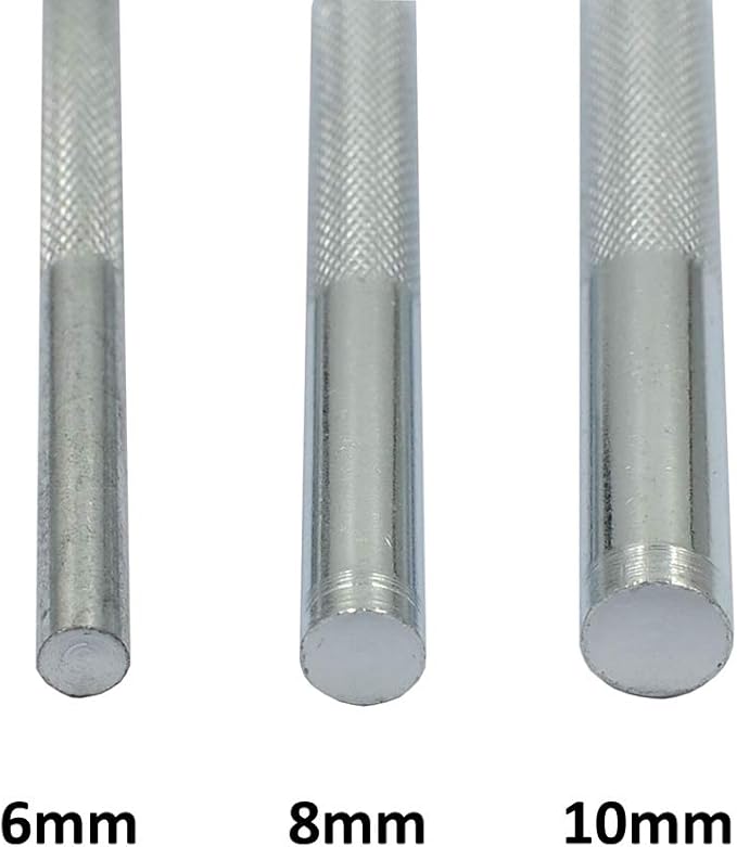 DGOL 7 pcs Metal Domed Rivet Fixing Setting Tool Spike Rivets Setter