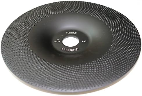Flexible 7" Diamond Cup Grinding Polishing Disc Wheel with RCD Newest Technology & Rubber Cushioned Body for Universal Purpose (Flexible, 7", 10.6 oz Very Light)