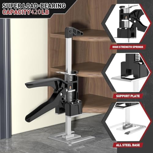 XClifes Labor Saving Arm Jack, 2 Pack Furniture Lifter Tool,Charcoal/Silver