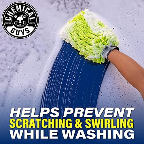 Chemical Guys CWS21564M Car Wash Starter Bundle - Sticky Snowball Ultra Snow Foam Car Wash Soap, 64 oz (.5 Gallon) Cherry Scent + Green Chenille Wash Mitt (2 Items) Works on Cars, Trucks, SUVs, & More