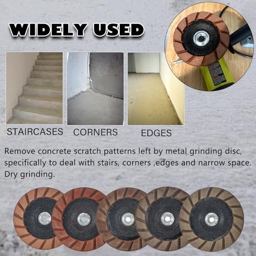 7" Ceramic Bond Diamond Cup Wheel for Concrete, 5/8-11, 30 Grit