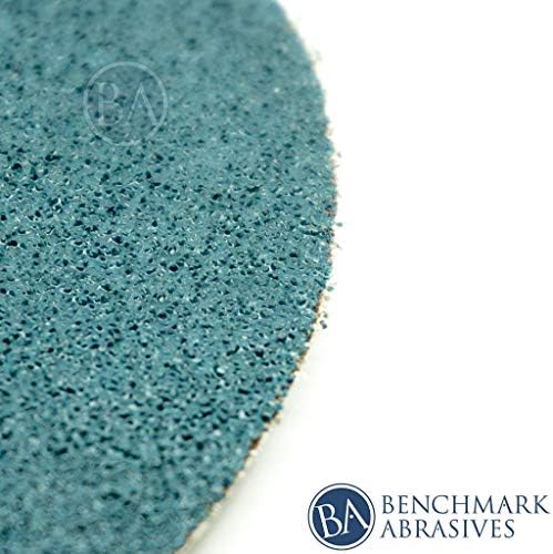 Benchmark Abrasives PSA No Hole 12 Inch Sanding Discs Adhesive Back with Zirconia Grains Automotive DA Orbital Sander Sandpaper - 12 Inch Sanding Disc - Surface Blending (5 Pack), 40 Grit