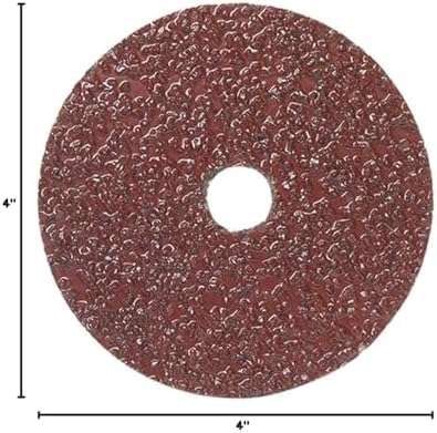 Mercer Industries 300016-4" x 5/8" Aluminum Oxide Resin Fiber Discs, 16 Grit (25 pack)