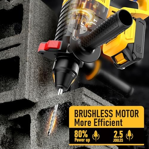 SDS Cordless Rotary Hammer Drill Fit for Dewalt 20V Battery(NO Battery)