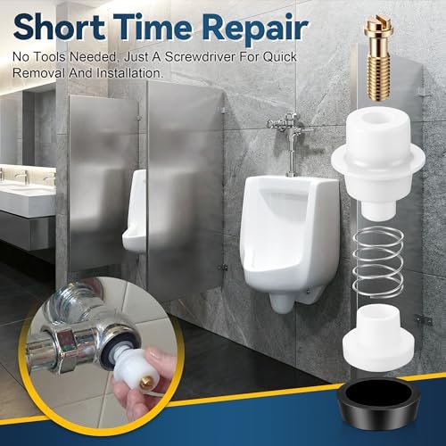 Screwdriver Control Stop Repair Kit, Compatible with Sloan, Replacement Parts Compatible with Sloan Flushometers H-540, H-600 & H-700 Series Control Stops(2 Pack,1")