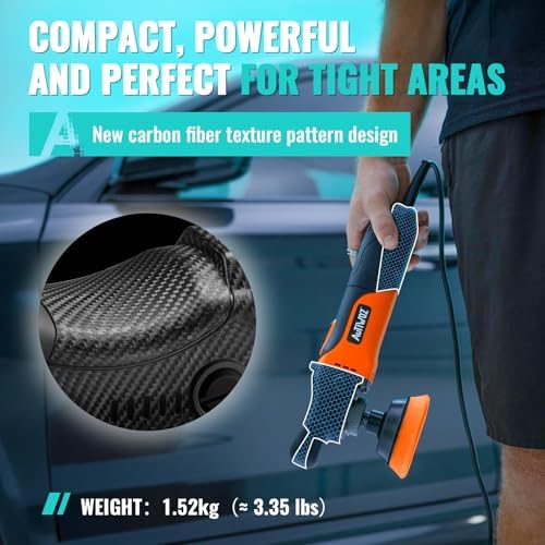 AUTIWOZ W03 Mini Rotary Buffer Polisher, Car Buffer Detail Kit