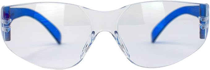BISON LIFE Clear Safety Glasses – ANSI Z87.1 Scratch & Impact Resistant Wrap Around Eye Protection Goggles for Men & Women