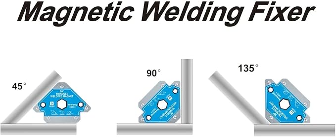 110 LB Welding Magnets Clamp Sets-4 Pieces of Magnetic Welding Holder 110 LBS Holding Power Welder Tools and Accessories