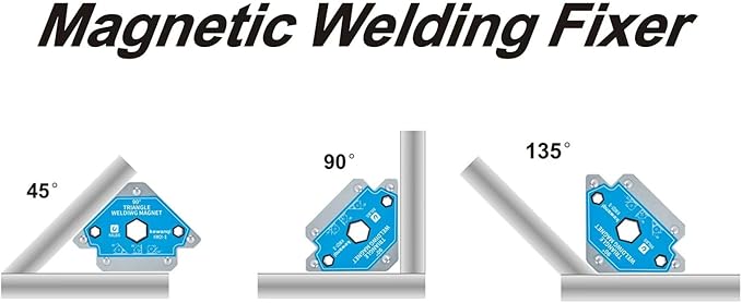 110 LB Welding Magnets Clamp Sets-4 Pieces of Magnetic Welding Holder 110 LBS Holding Power Welder Tools and Accessories