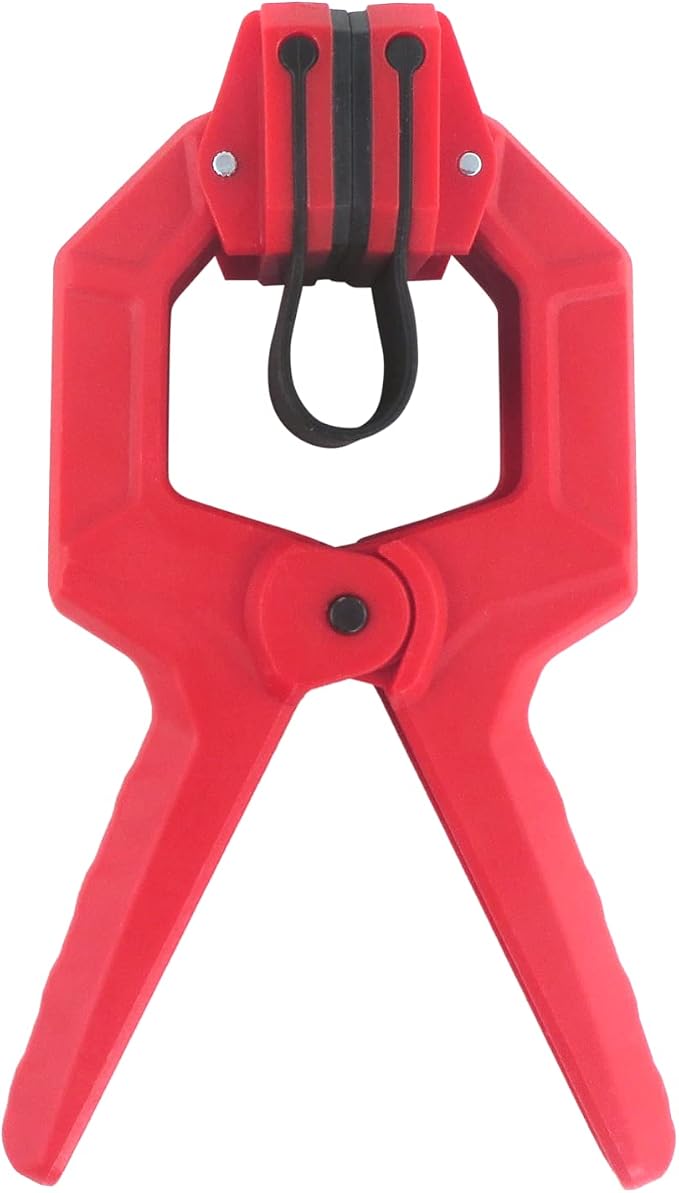Taytools 10 Pack Large Spring Molding Edge Band Clamps Overall Size 8" x 5", Opening: 2-1/4", Throat Depth 3-1/4 Inches (10)
