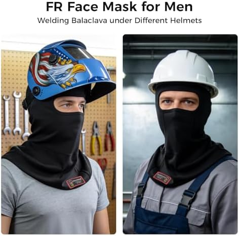 Fullsheild FR Balaclava Face Mask for Men Flame Resistant Hood Welding Cap