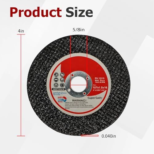 findmall 25 Pack 4" x.040 x5/8" Cut Off Wheel Aluminum Oxide
