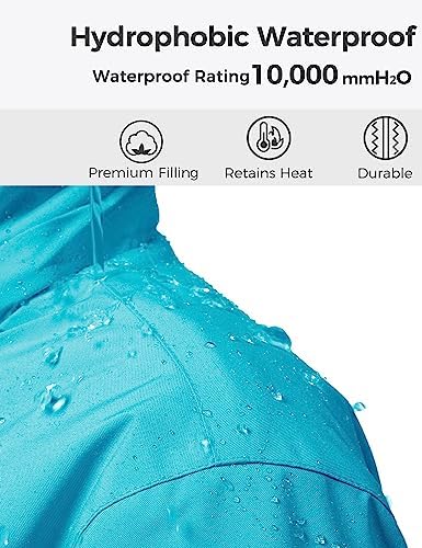wantdo Girls Winter Ski Coat Fleece Snowboarding Jacket Waterproof 10000mm