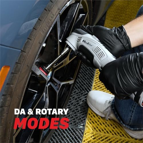 Maxshine M0312 V2 Cordless Mini Polisher Grey – Lightweight DA & Rotary Buffer for Cars, Trucks & Boats – 6-Speed Portable Detailing Tool for Scratch Repair, Headlight Restoration, Swirl Removal