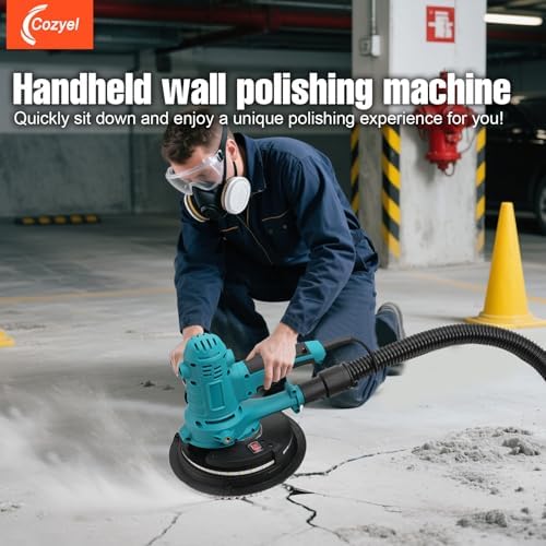 Variable Speed Handheld Electric Drywall Sander with Self-Dust-Extraction