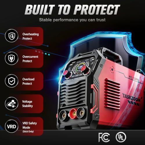 135A MIG Welder 110V [Large LED Display] 3 in 1 Welding Machine
